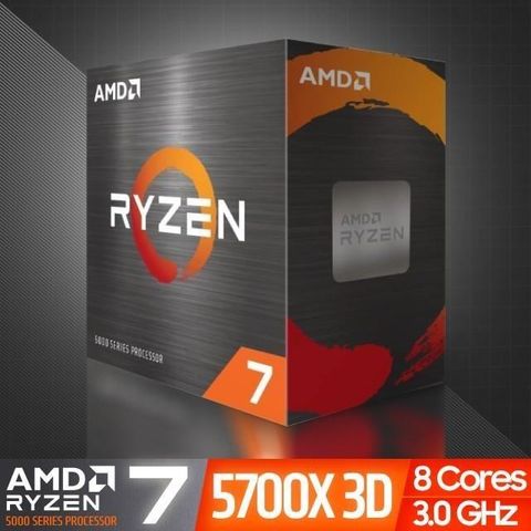 【南紡購物中心】 AMD Ryzen 7-5700X3D 3.0GHz 八核心 中央處理器