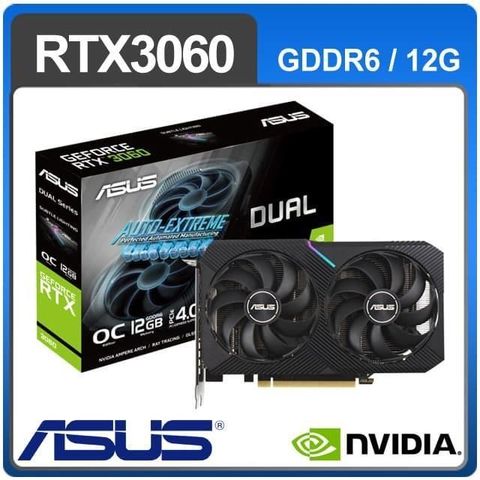 ASUS 華碩 【南紡購物中心】   DUAL-RTX3060-O12G-V2 顯示卡