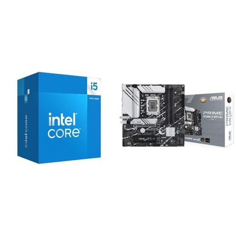 〈鈔省價〉i5-14400+華碩 PRIME B760M-A WIFI D4-CSM 主機板