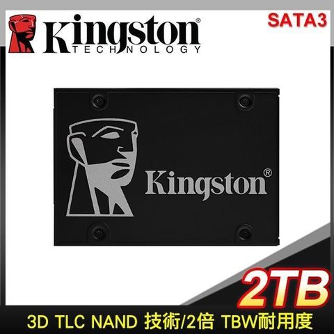 Kingston SSD KC600/2048G 2TB 2.5 Inch SATA3 3D TLC NAND SKC600/2048G