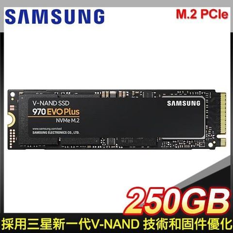 【南紡購物中心】Samsung 三星 970 EVO Plus 250G NVMe M.2 PCIe SSD 台灣代理商貨