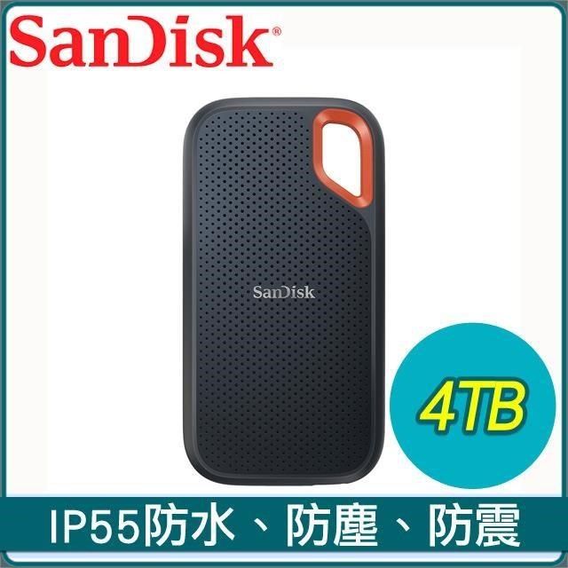 SanDisk 晟碟 【南紡購物中心】  E61 4TB Extreme 行動固態硬碟 Portable SSD