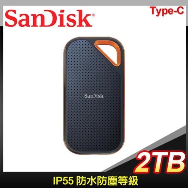 SanDisk 晟碟 【南紡購物中心】  E81 2TB Extreme PRO Portable SSD Type-C 外接SSD固態硬碟&nbsp;