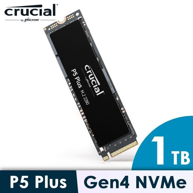 美光Micron Crucial【P5 Plus】 1TB M.2 2280 PCIe SSD 固態硬碟