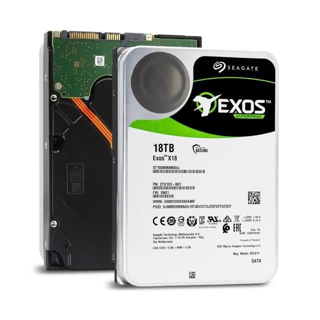 Seagate 希捷 Seagate_希捷<br />企業號 18TB 3.5吋 7200轉 256M快取 SATA3 EXOS企業級硬碟(ST18000NM000J-5Y)