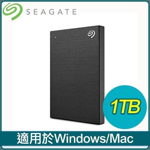 【南紡購物中心】Seagate 希捷 One Touch HDD 升級版 1TB 外接硬碟(STKY1000400)《極夜黑》