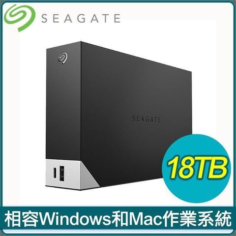 【南紡購物中心】 Seagate 希捷 One Touch Hub 18TB 3.5吋外接硬碟(STLC18000400)