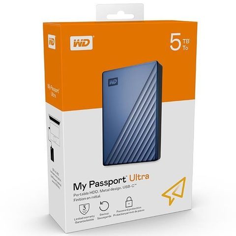 WD 威騰 My Passport Ultra 5TB 5T 藍 Type-C 2.5吋 鋁合金 外接式硬碟