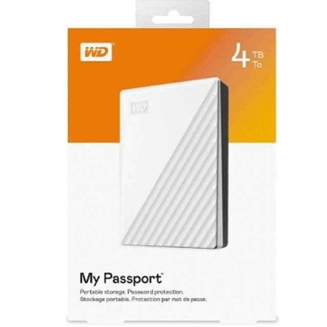 WD 威騰 my passport 4TB 4T 白色 USB 3.2 外接硬碟 2.5吋 公司貨