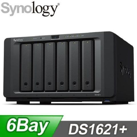 【南紡購物中心】 Synology 群暉 DS1621+ 6-Bay NAS 網路儲存伺服器