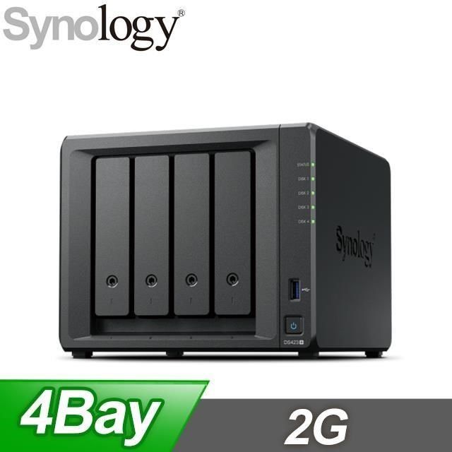 Synology 群暉 【南紡購物中心】   DS423+ 4Bay NAS 網路儲存伺服器