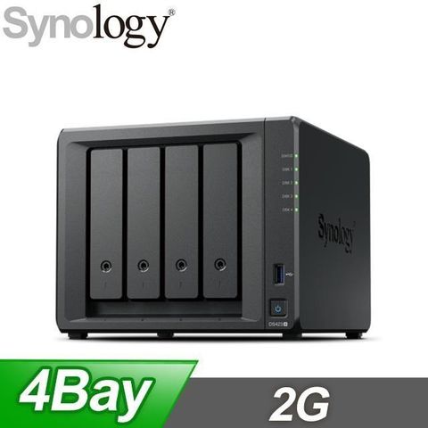 【南紡購物中心】 Synology 群暉 DS423+ 4Bay NAS 網路儲存伺服器