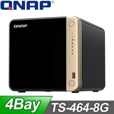 【南紡購物中心】 QNAP 威聯通 TS-464-8G 4Bay NAS 網路儲存伺服器