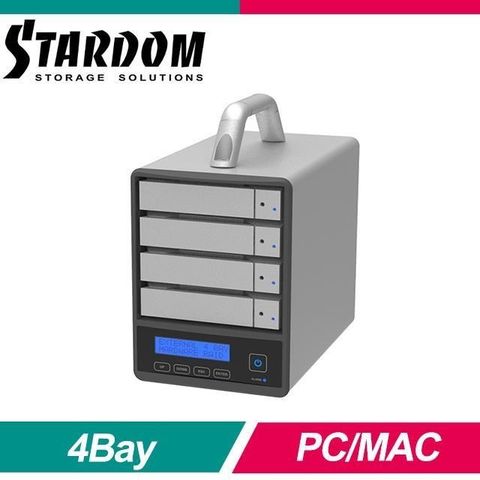 【南紡購物中心】 STARDOM SOHORAID SR4-B31+ USB3.2 Type-C 4bay 磁碟陣列外接盒