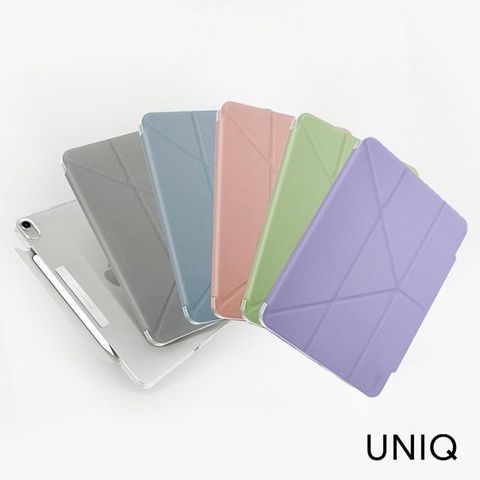 UNIQ 【南紡購物中心】  iPad Air 10.9吋 2022/2020 Camden磁吸設計帶支架多功能極簡透明保護套