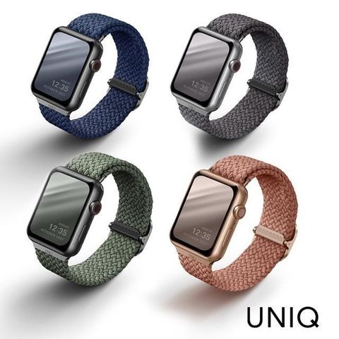 【南紡購物中心】 UNIQ Apple Watch 42/44/45mm Aspen防潑水高彈力編織單圈錶帶