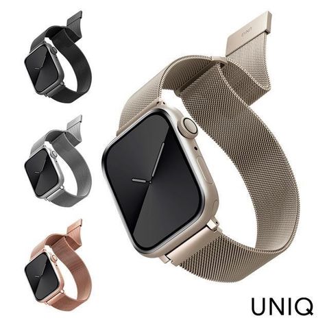 【南紡購物中心】 UNIQ Apple Watch 38/40/41mm Dante 不鏽鋼米蘭磁扣錶帶