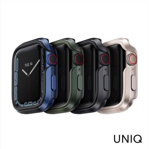 【南紡購物中心】 UNIQ Apple Watch 44/45mm 7/6/SE/5/4 Valencia 輕薄鋁合金防撞保護殼