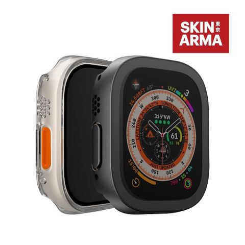 Skinarma 【南紡購物中心】  Gado Apple Watch Ultra 透亮防指紋防刮保護殼 49 mm