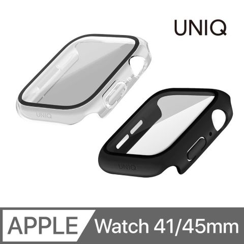 UNIQ 【南紡購物中心】  Apple Watch Nautic IP68 防潑水防塵超輕量曲面玻璃錶殼 41 / 45 mm