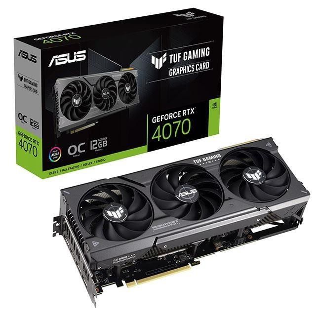 ASUS 華碩 【南紡購物中心】  TUF-RTX4070-O12G-GAMING 4070/30.3cm/8pin電源/三風扇/註五年