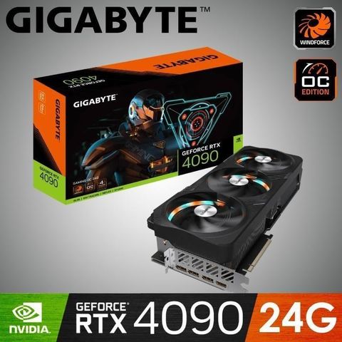 【南紡購物中心】 【技嘉】GeForce RTX 4090 GAMING OC 24G 顯示卡