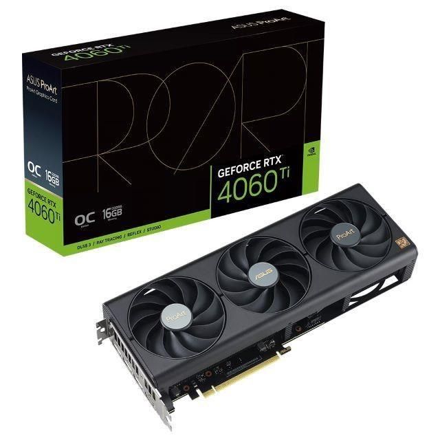 ASUS 華碩 【南紡購物中心】 ProArt-RTX4060Ti-O16G 顯示卡【長30cm】4060TI