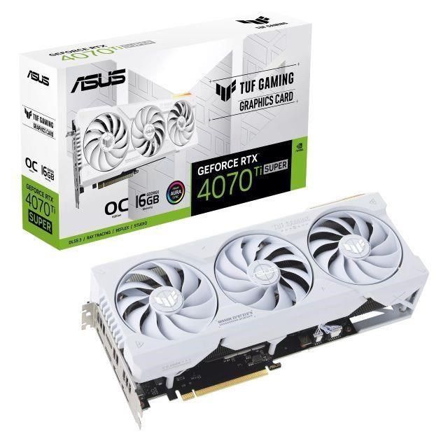 ASUS 華碩 【南紡購物中心】  TUF-RTX4070TiS-O16G-WHITE-GAMING 顯示卡【30.5cm】