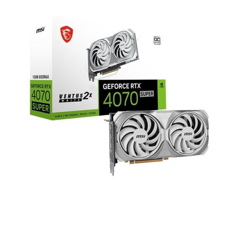 MSI 微星 RTX4070 SUPER 12G VENTUS 2X WHITE OC 顯示卡【24.2cm】