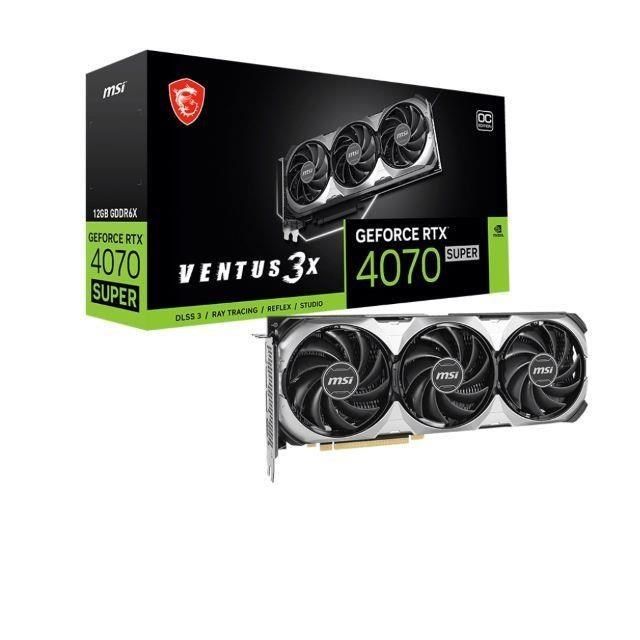 MSI 微星 MSI_微星<br />RTX4070 SUPER 12G VENTUS 3X OC 顯示卡【30.8cm】