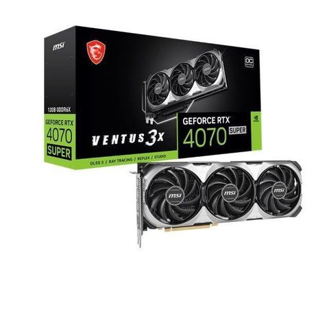 MSI 微星 RTX4070 SUPER 12G VENTUS 3X OC 顯示卡【30.8cm】