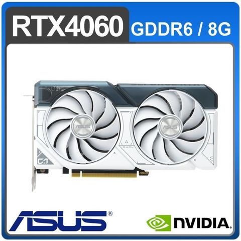 ASUS 華碩 DUAL-RTX4060-O8G-WHITE 顯示卡