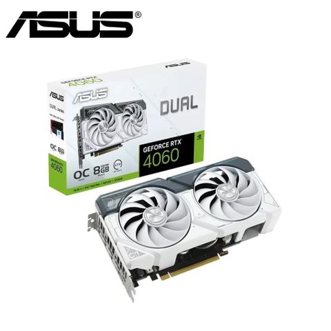 ASUS 華碩 DUAL-RTX4060-O8G-WHITE 顯示卡