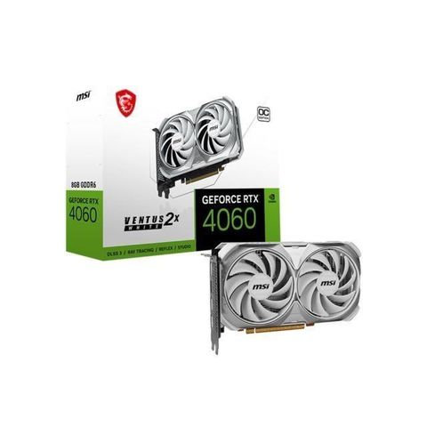 MSI 微星 RTX4060 VENTUS 2X WHITE 8G OC 【純白】20CM/雙風扇