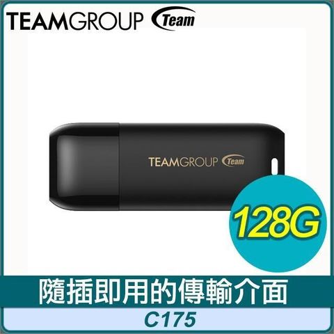 【南紡購物中心】 TEAM 十銓 C175 128GB 珍珠碟 USB 3.2 隨身碟