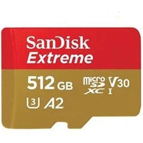 SanDisk 晟碟 512GB 512G microSDXC【190MB/s Extreme】4K U3 A2 手機記憶卡