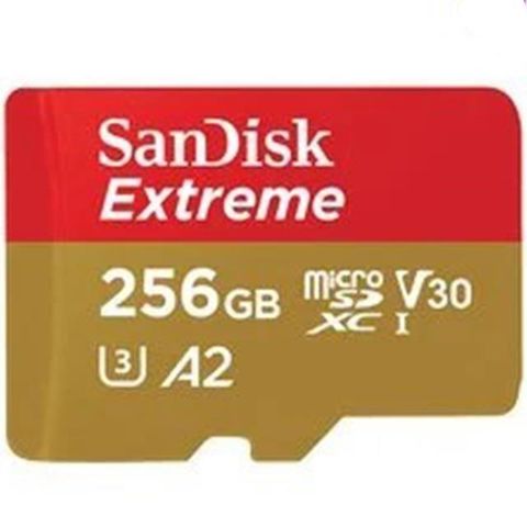 SanDisk 晟碟 256GB microSDXC【190MB/s Extreme】 4K U3 A2 手機 記憶卡