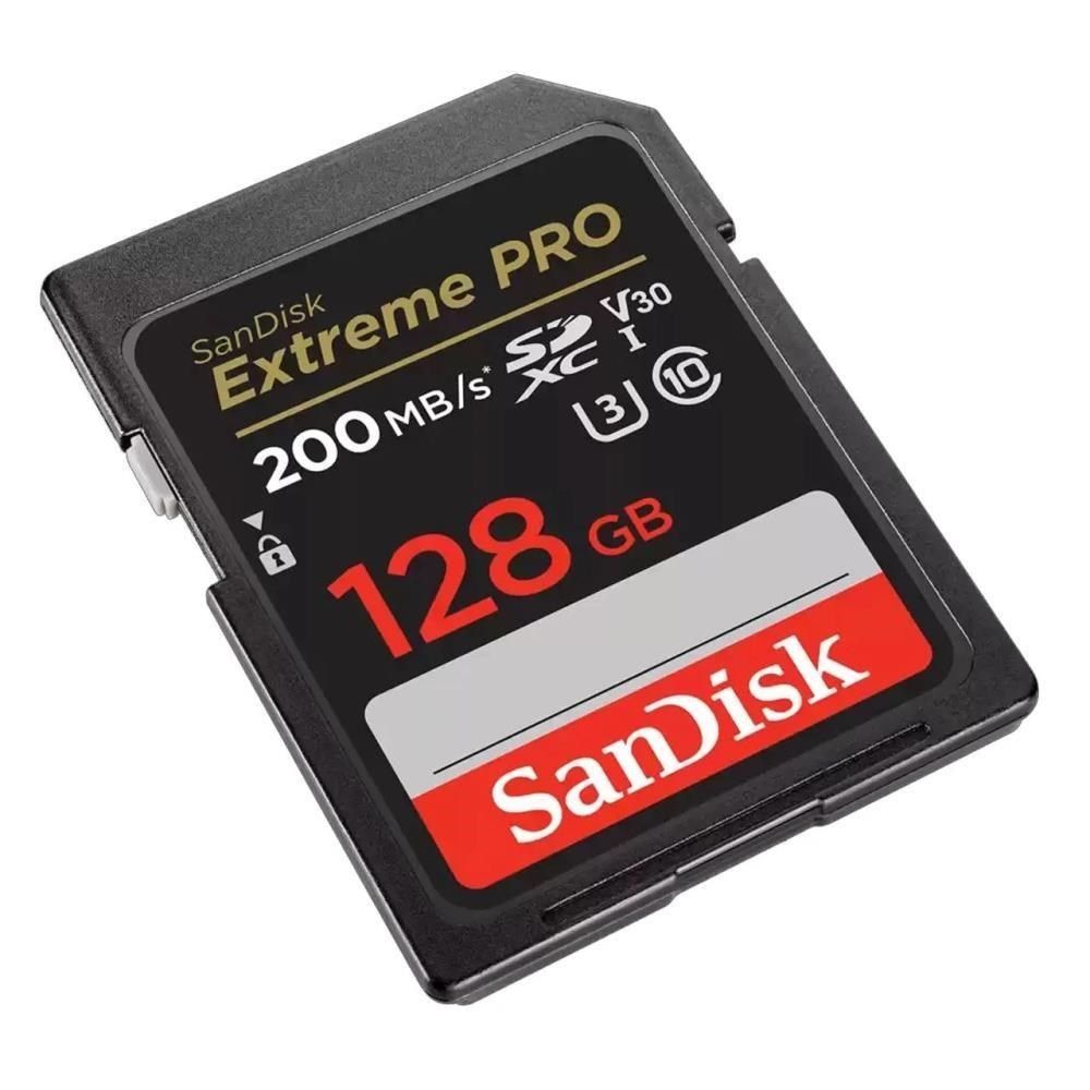 SanDisk 晟碟 【南紡購物中心】  128GB 128G SDXC【200MB/s Extreme Pro】4K U3 A2 V30 相機記憶卡