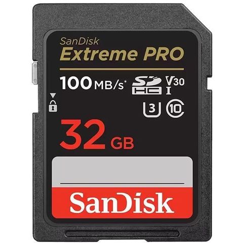 【南紡購物中心】 SanDisk 32GB 32G SDHC【100MB/s Extreme Pro】SDHC 4K U3 A2 V30 相機記憶卡
