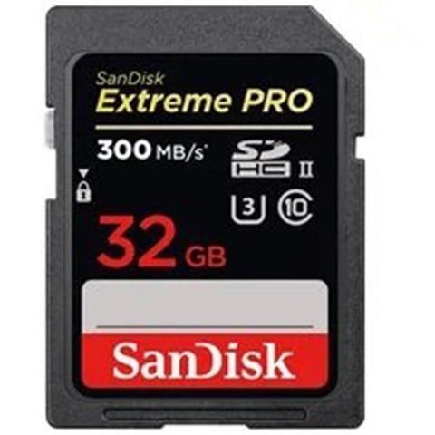 【南紡購物中心】 SanDisk 32GB 32G SDHC Extreme Pro 300MB/s SD V90 8K UHS-IISD SDSDXDK-032G 相機記憶卡