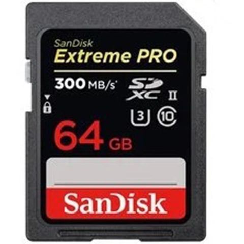 【南紡購物中心】 SanDisk 64GB 64G SDXC Extreme Pro 300MB/s SD V90 8K UHS-IISD SDSDXDK-064G 相機記憶卡