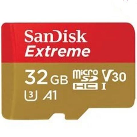 【南紡購物中心】 SanDisk 32GB 32G microSD【100MB/s Extreme】microSDHC 4K U3 A2手機記憶卡