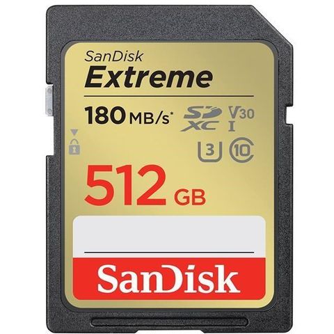 【南紡購物中心】 SanDisk 512GB 512G SDXC【180MB/s Extreme】 4K U3 A2 V30 相機記憶卡
