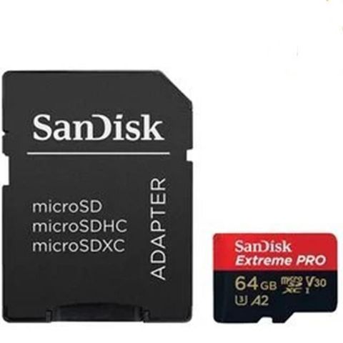 【南紡購物中心】 SanDisk 64GB 64G microSDXC【200MB/s Extreme Pro】 4K U3 A2 V30 手機記憶卡