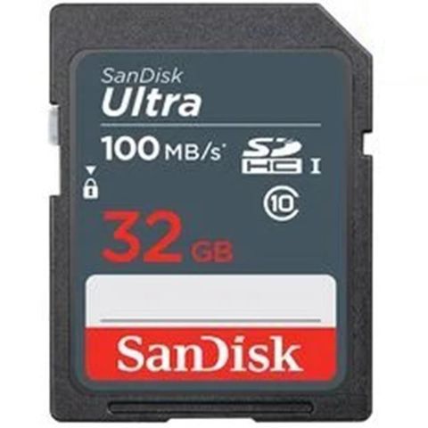【南紡購物中心】 SanDisk 32GB 32G SDHC【100MB/s】Ultra SD UHS 相機 記憶卡