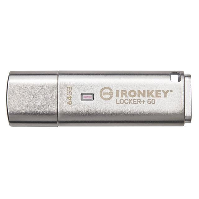 Kingston 金士頓 【南紡購物中心】   64GB 64G IKLP50/64GB  IronKey Locker+ 50 加密隨身碟