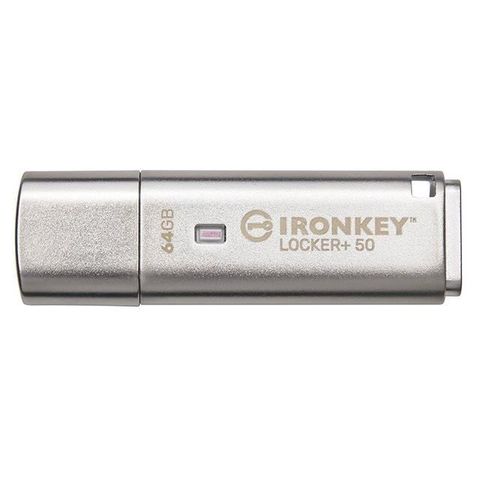 【南紡購物中心】 金士頓 Kingston 64GB 64G IKLP50/64GB IronKey Locker+ 50 加密隨身碟
