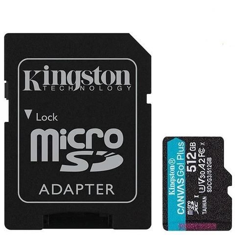 【南紡購物中心】 金士頓 KINGSTON 512G 512GB microSDXC Canvas Go Plus 170MB/s U3 A2 V30 記憶卡
