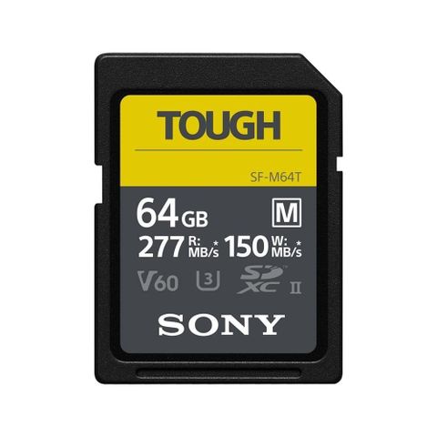 【南紡購物中心】 SONY 索尼 TOUGH SF-M64T 記憶卡 【64GB/UHS-II/R277/W150】公司貨