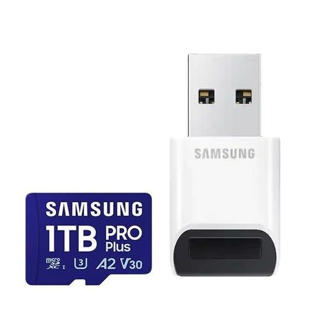 Samsung 三星 PRO Plus microSDXC UHS-I(U3) 1TB記憶卡(MB-MD1T0SB/WW)(附讀卡機)